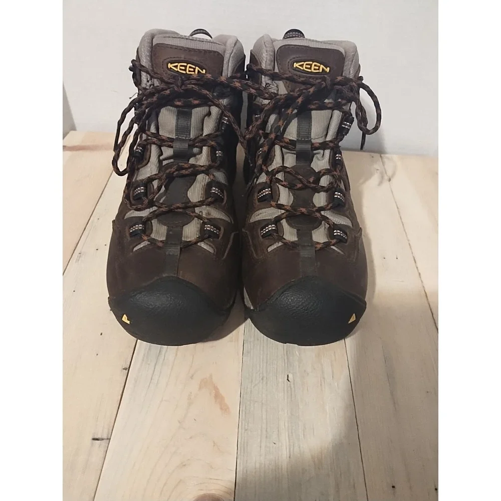 Keen Utility Men's Detroit XT Mid Soft Toe Waterproof Work Boots Brown Size 12 D